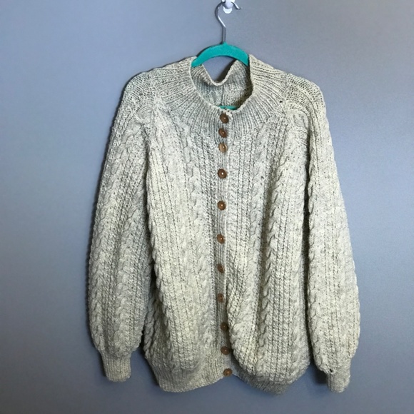 Vintage Handmade Unisex Sweater With Pockets - Picture 2 of 6